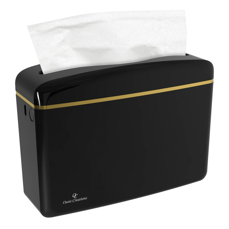  Horizontal Countertop Paper Towel Holder (Black)
